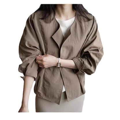 Loose Crew Neck Sun Protection Top Air Conditioning Cardigan