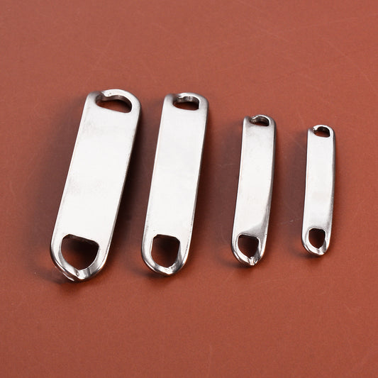 Stainless Steel Bracelet Connector Curved Plate