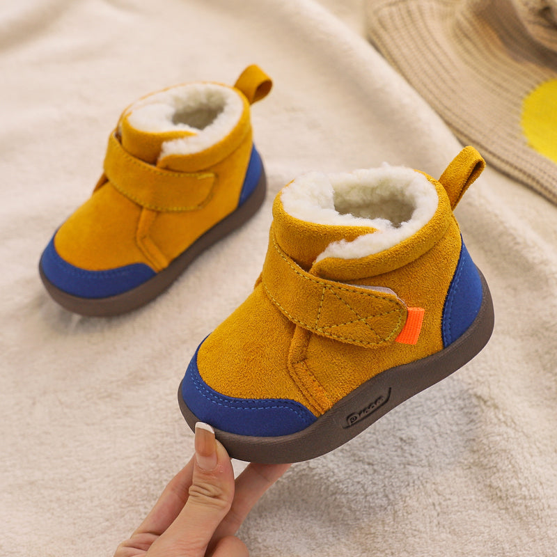 The Plus-Velvet Hearth: Toddler Soft-Soled Non-Slip Cotton Shoes