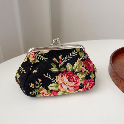 Retro Mini Canvas Coin Purse