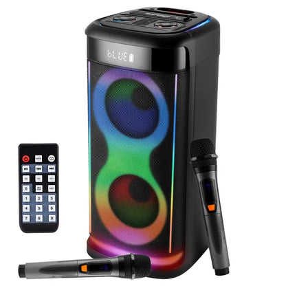 The Sonic Beacon: Portable Party Speaker with Mic & Remote