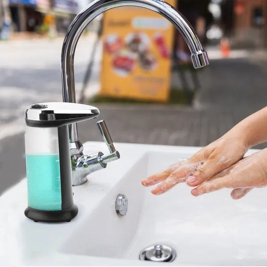 Automatic Soap Dispenser 16.9OZ Anti-slip Sensor Refillable Hand Gel Desktop Dispenser