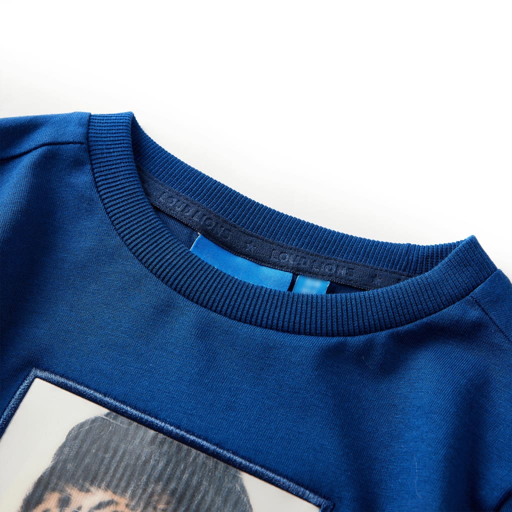 The Deep Sea: Dark Blue Signature Long Sleeve Shirt