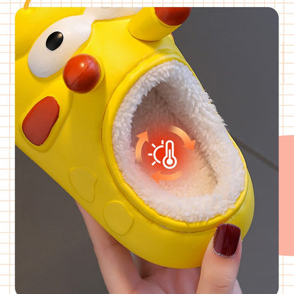 Children's Cotton Slippers Are Waterproof And Warm