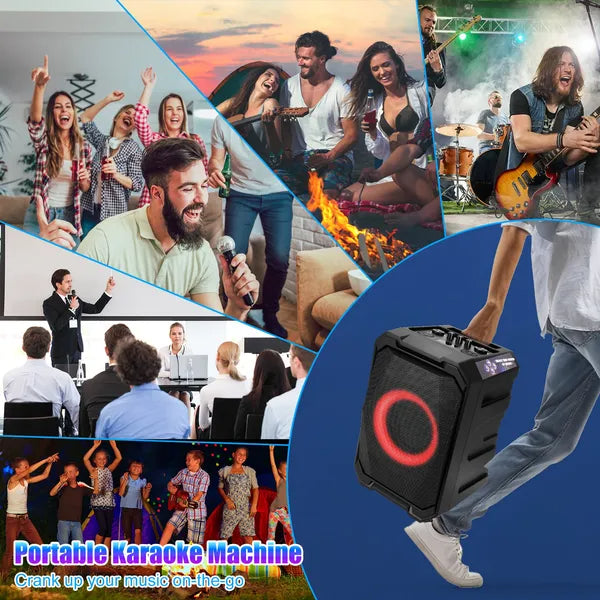 The Master Stage: Wireless Party Speaker with Dual Mics
