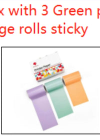 Green purple orange rollss 3pc