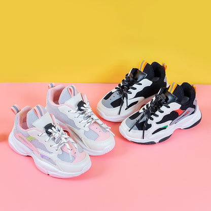 The Lattice Mesh: Children’s Sports Mesh Casual Shoes