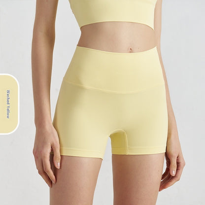 Double-sided Grinding Shorts Yoga Pants Female High Waist Track Shorts