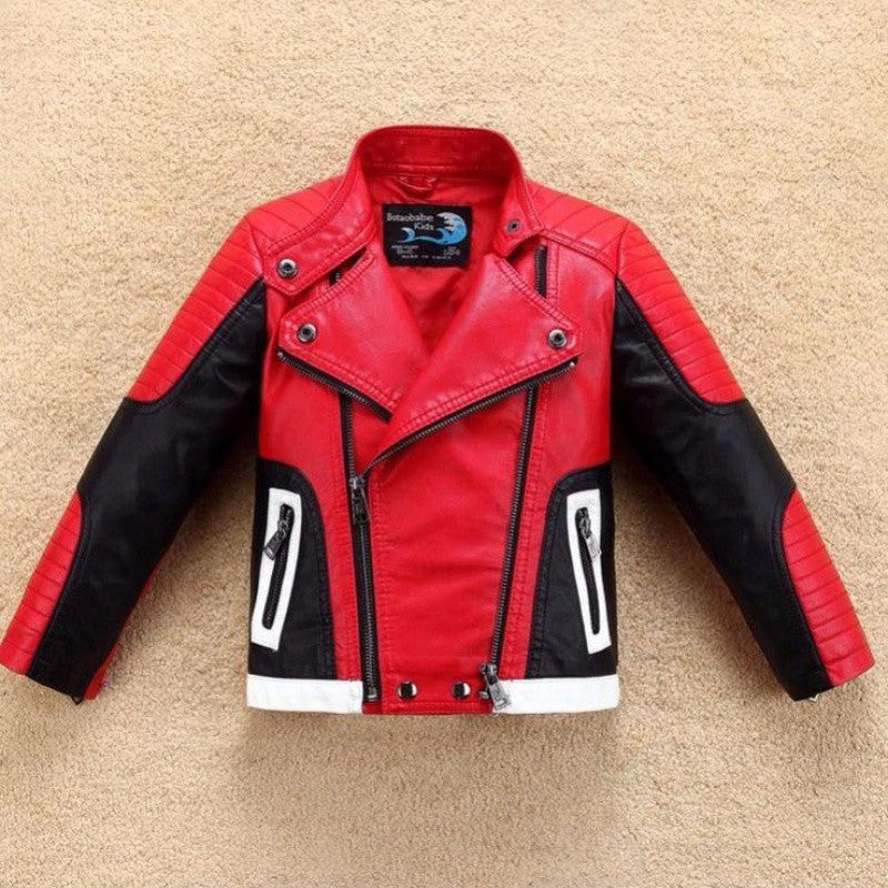 The Polished Maverick: Thickened Handsome Leather Jacket