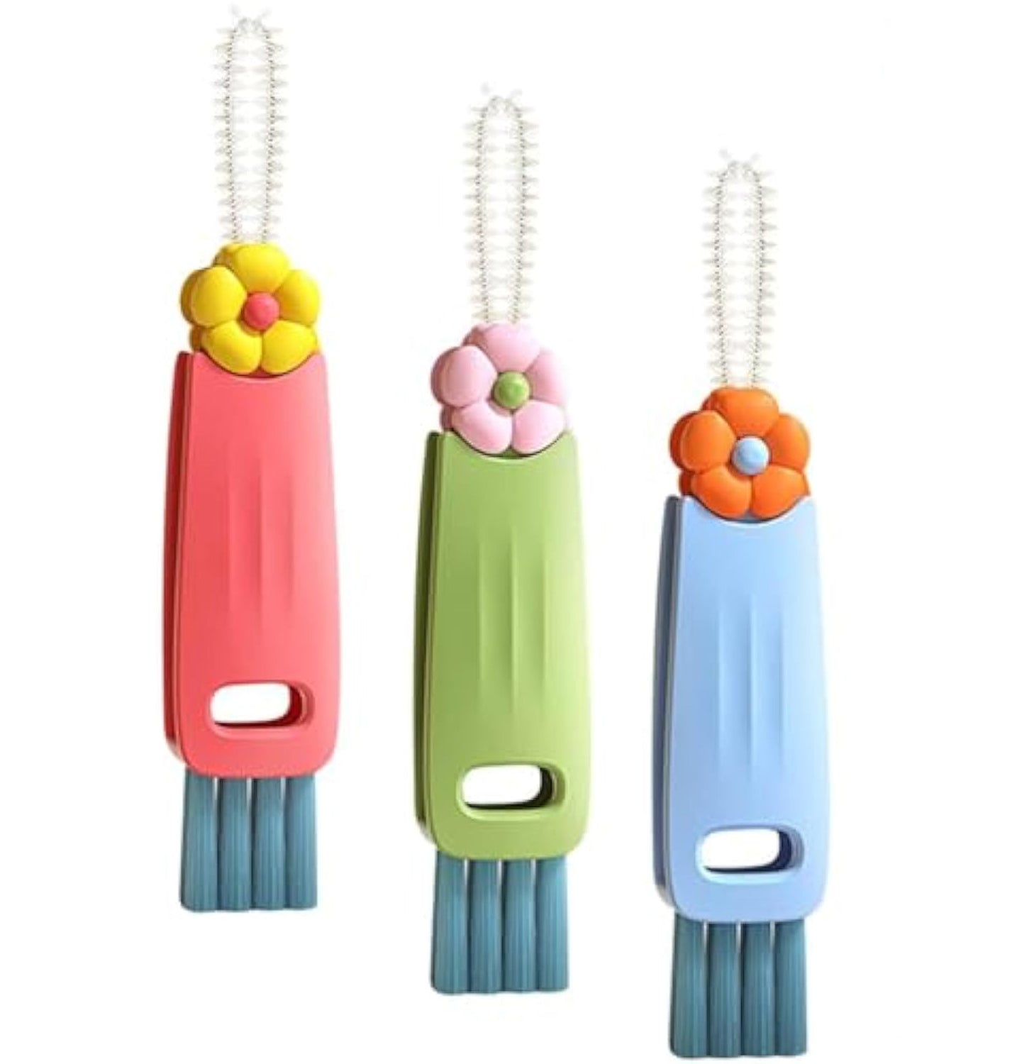 3-in-1 Master: Multifunctional Straw & Lid Cleaning Brush Set