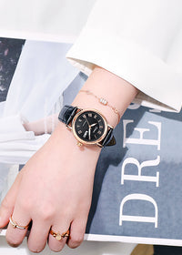 6023B Rose Black And Golden