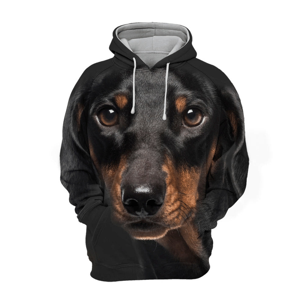 Canine Graphic Sportswear Thermal Hoodie