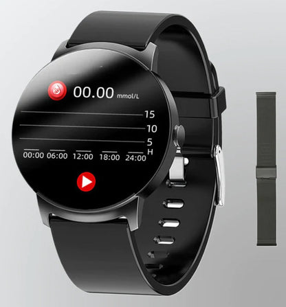 Body Temperature Blood Glucose Smart Watch Bracelet