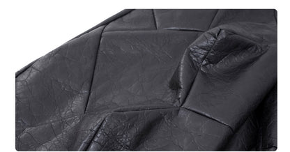 Special-Shaped Deconstruction Stitching PU Leather Pants Mens Autumn Avant-Garde Innovation