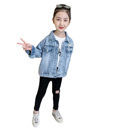 The Denim Icon: Cartoon Motif Denim Jacket Top