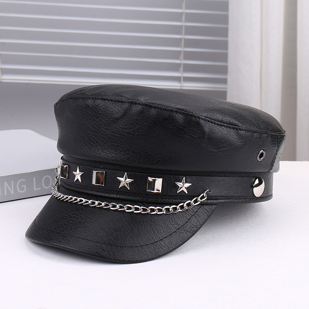 Artistic Retro Personality Light All-matching Peaked Cap