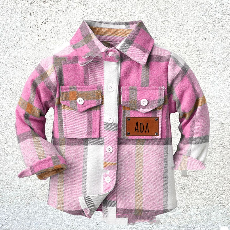 The Heritage Check: Children’s Patchwork Flannel Checkered Shirt