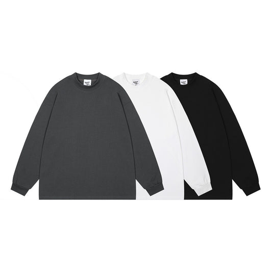 Solid Color Fashion Long Sleeve T-shirt Men