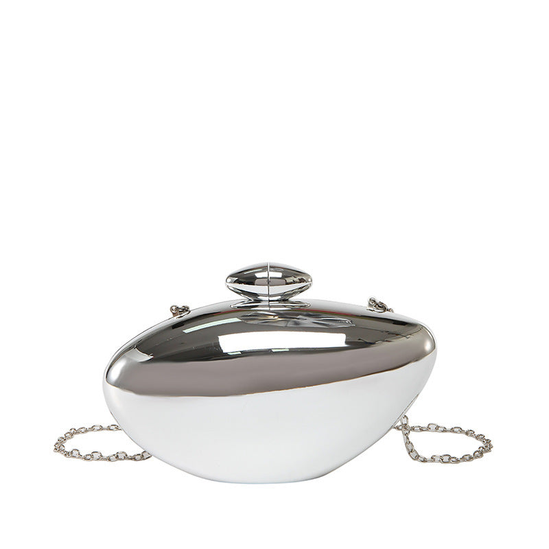 Oval Shell Goose Egg Acrylic Fashion Evening Bag Chain Shoulder Women's