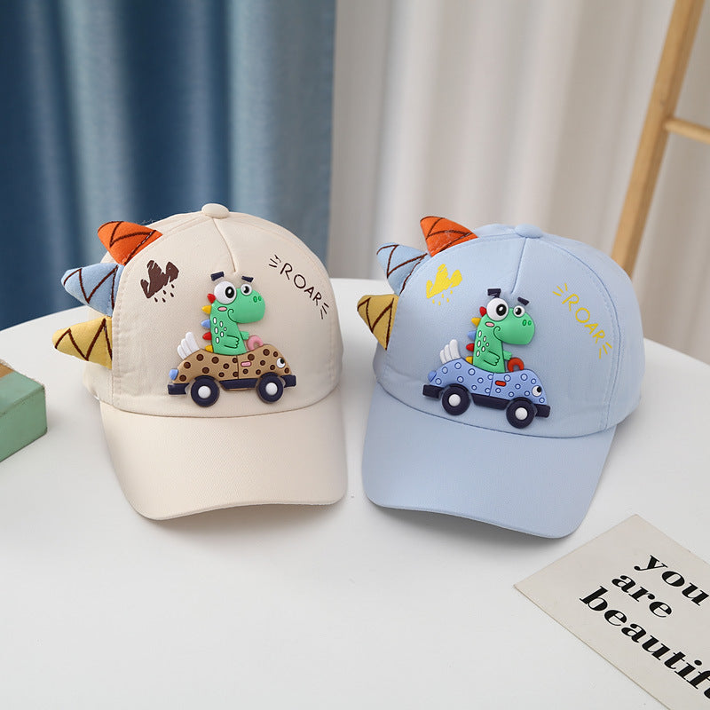 Prehistoric Edit: Dinosaur & Car Embroidered Peaked Cap