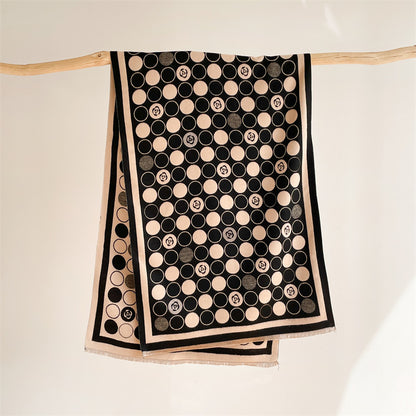 Thickened Warm Shawl Cashmere Winter Circle Scarf