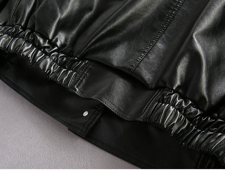 European American Street Trend Handsome Loose Leather Clothes Urban Maverick