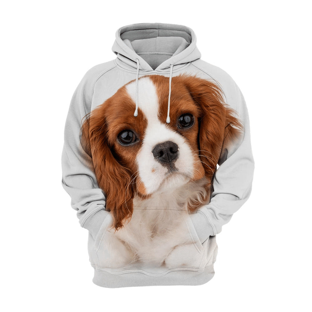 Canine Graphic Sportswear Thermal Hoodie