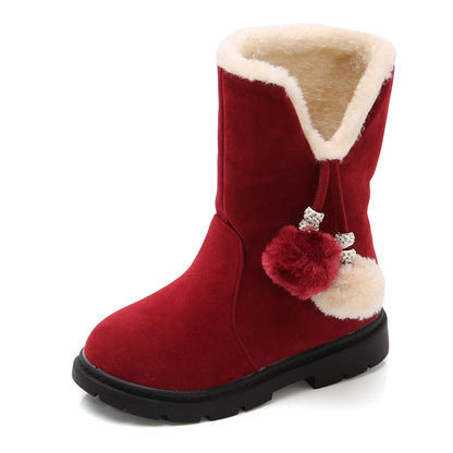 The Winter Princess: Warm Cotton Long Boots