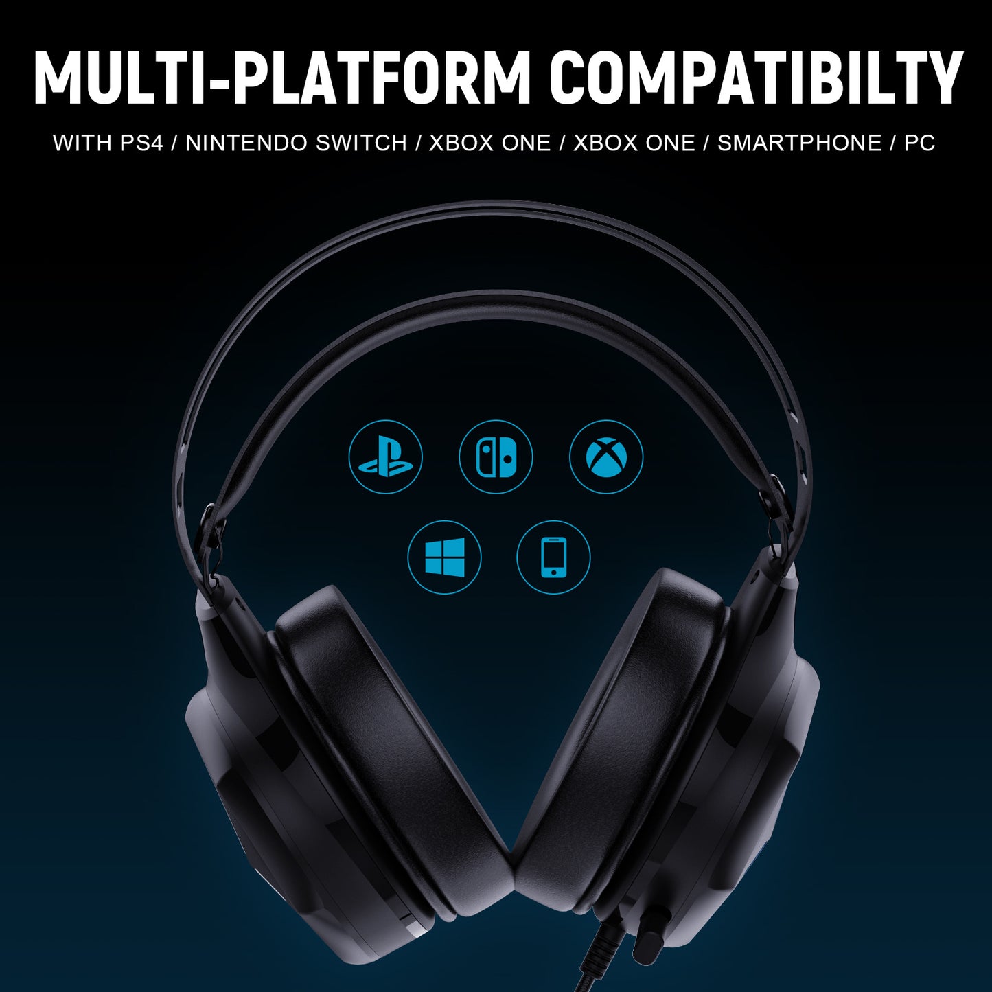 MultiWire: Multi-Platform Wired Gaming Headphones