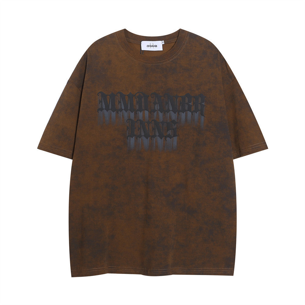 Fashion Tie-dye T-shirt Loose Top Men