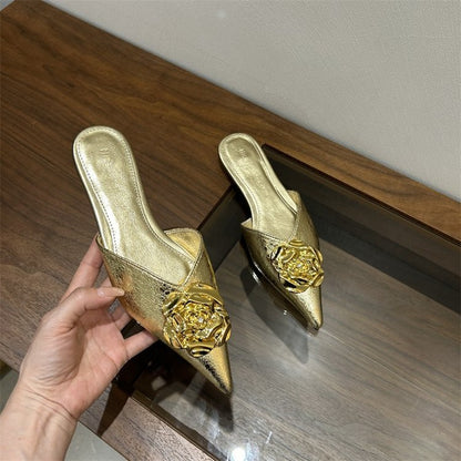 2025women's New Shoes For Spring Fashion Style Metal