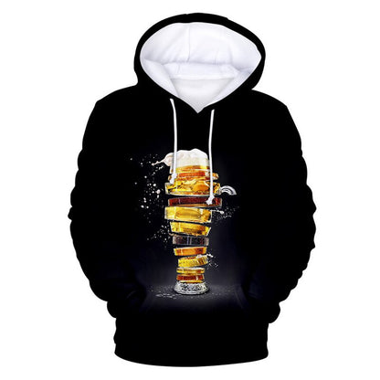 Trendy Narrative Hooded Urban Sweatshirt