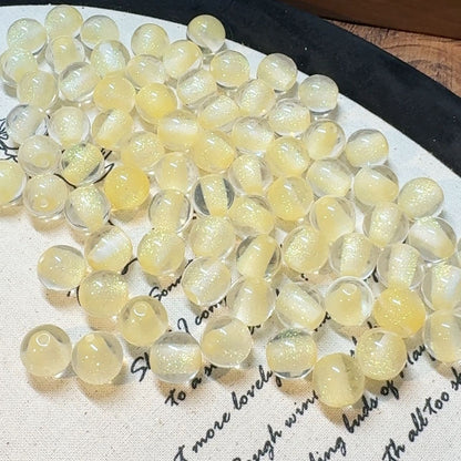 16mm Dream Starry Sky Thin And Glittering Cat's Eye Resin Scattered Beads