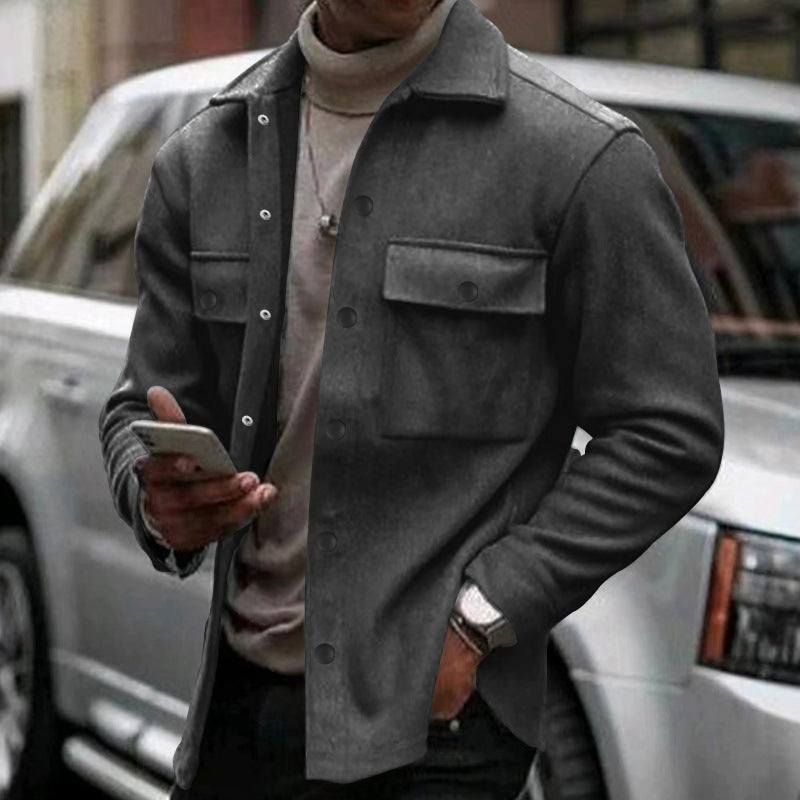 Mens Casual Fashionable Slim Fit Jacket Tailored Effortless Style