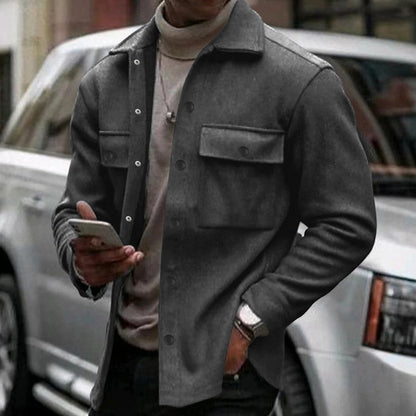 Mens Casual Fashionable Slim Fit Jacket Tailored Effortless Style