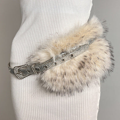 Fur Belt Retro Easy Matching Plush Waist Chain Waist Seal Waist Decorations