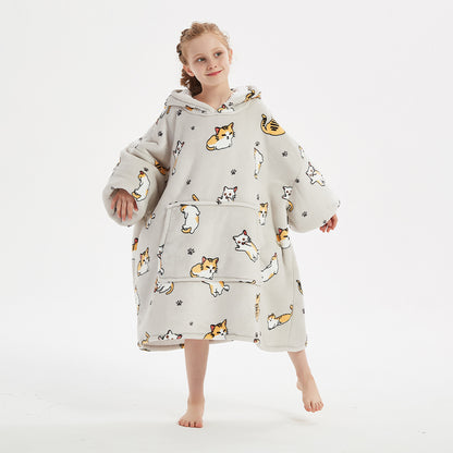 The Slacker Pullover: Hooded Blanket Sweater for Teens