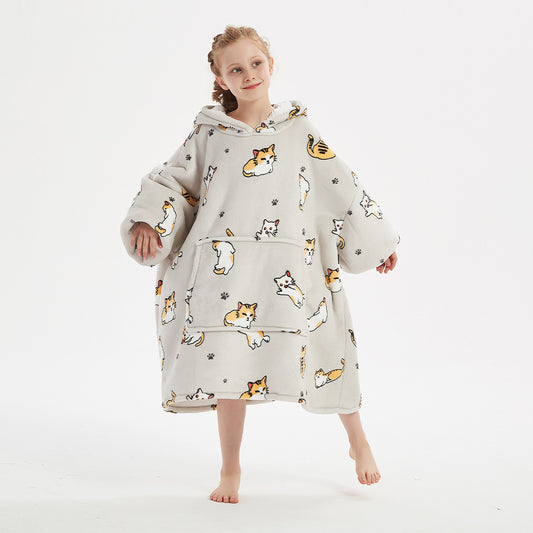The Slacker Pullover: Hooded Blanket Sweater for Teens
