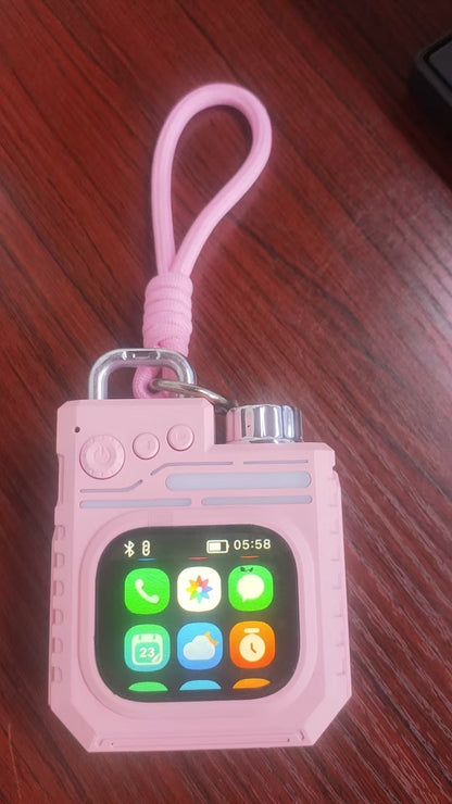 Outdoor Portable Subwoofer Multi-function Color Screen Weather Clock Gift Smart Speaker