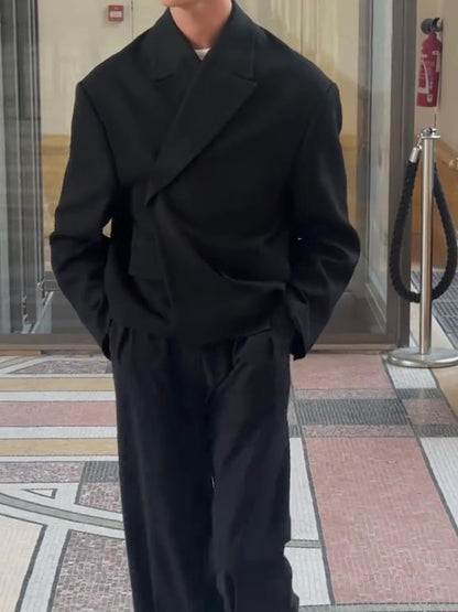 Casual Solid Color Oversized Blazers