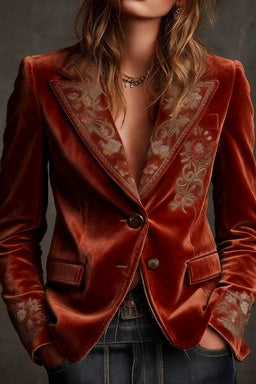 Casual Retro Stand Collar Coat