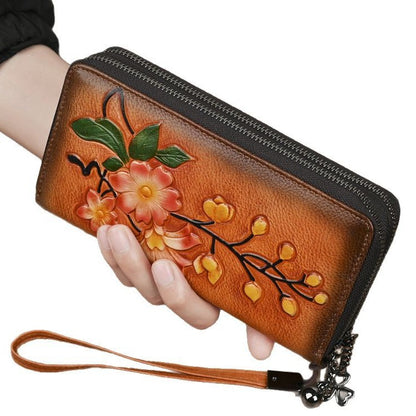 Women's Fashion Personalized Double Zipper Long Wallet