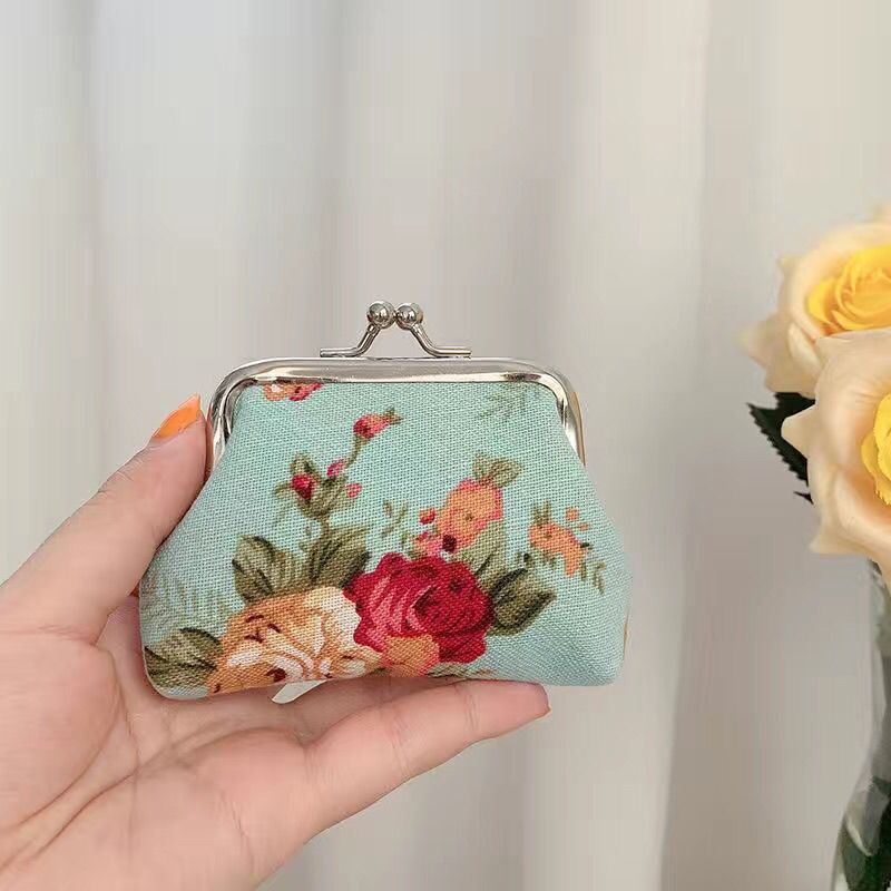 Retro Mini Canvas Coin Purse