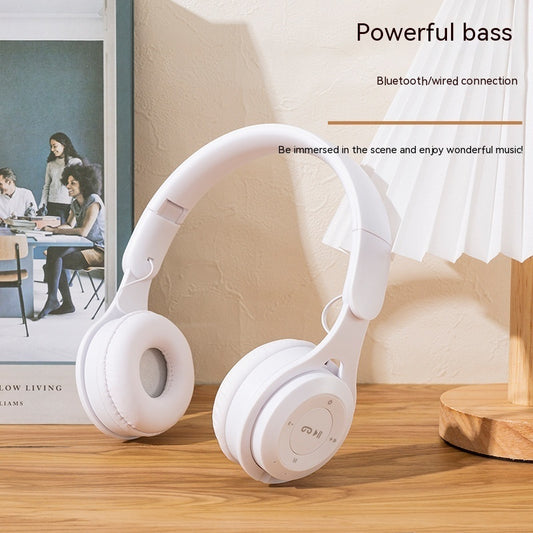 FoldBass: Wireless Foldable Extra Bass Over-Ear Headphones