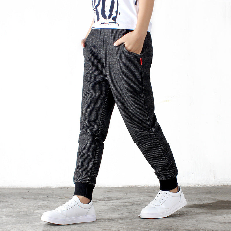 Nordic Knit Hybrid Casual Relaxation Trousers