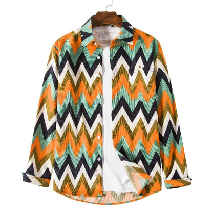 Inclusive Plus Size Ethnic Style Loose Casual Shirt