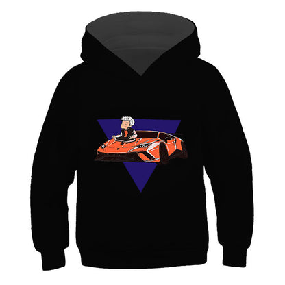 Neo-Anime Graphic Hooded Seasonal Sweater