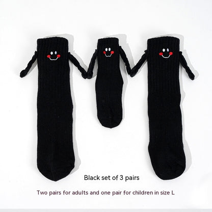 The Magnetic Bond: Magnetic Hand-Holding Tube Socks