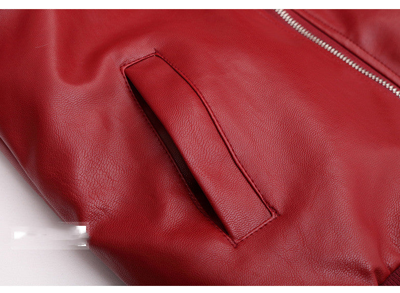The Padded Biker: PU Leather Hooded Padded Performance Coat