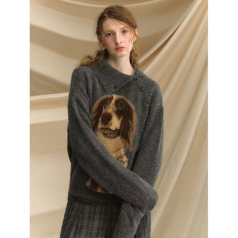 Retro Loose And Lazy Style French Ins Sweet Cool Sweater